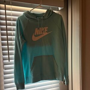 Nike Aqua Blue Pullover Hoodie & Sweatpants Set